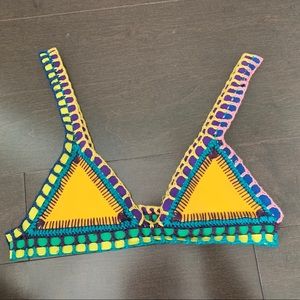 AUTHENTIC Yellow Kiini Bikini Top